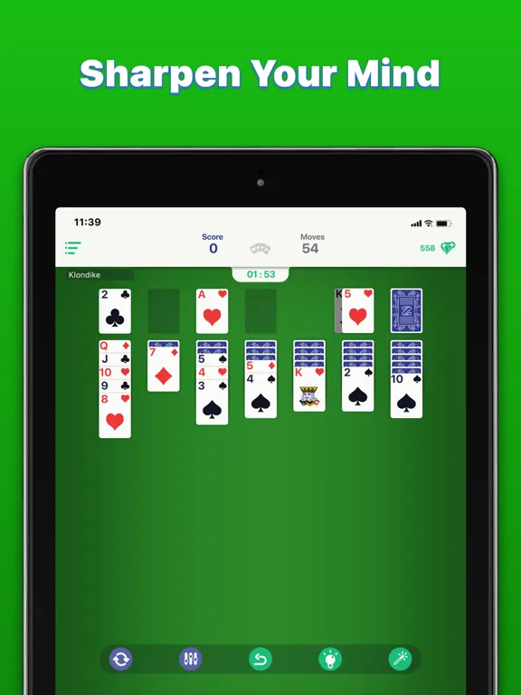 Classic Solitaire - Klondike iPad  スクリーンショット